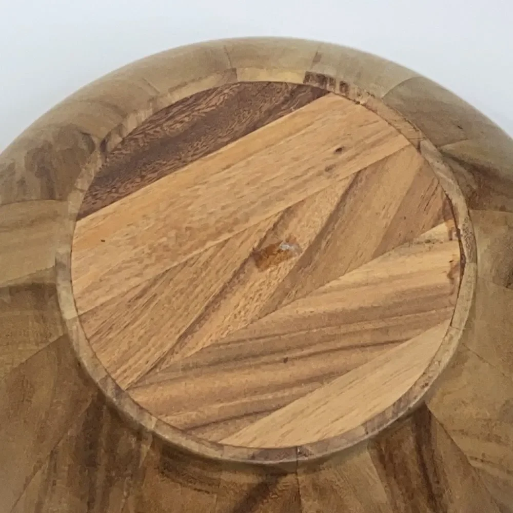 Handmade Wooden Big Bowl Utensil Holder